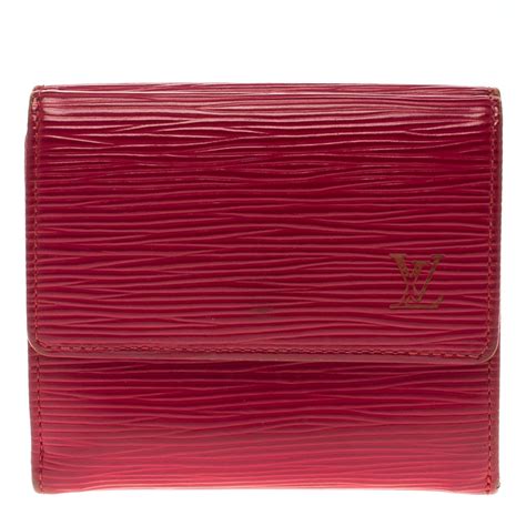 louis vuitton red epi wallet paper|louis vuitton epi elise wallet.